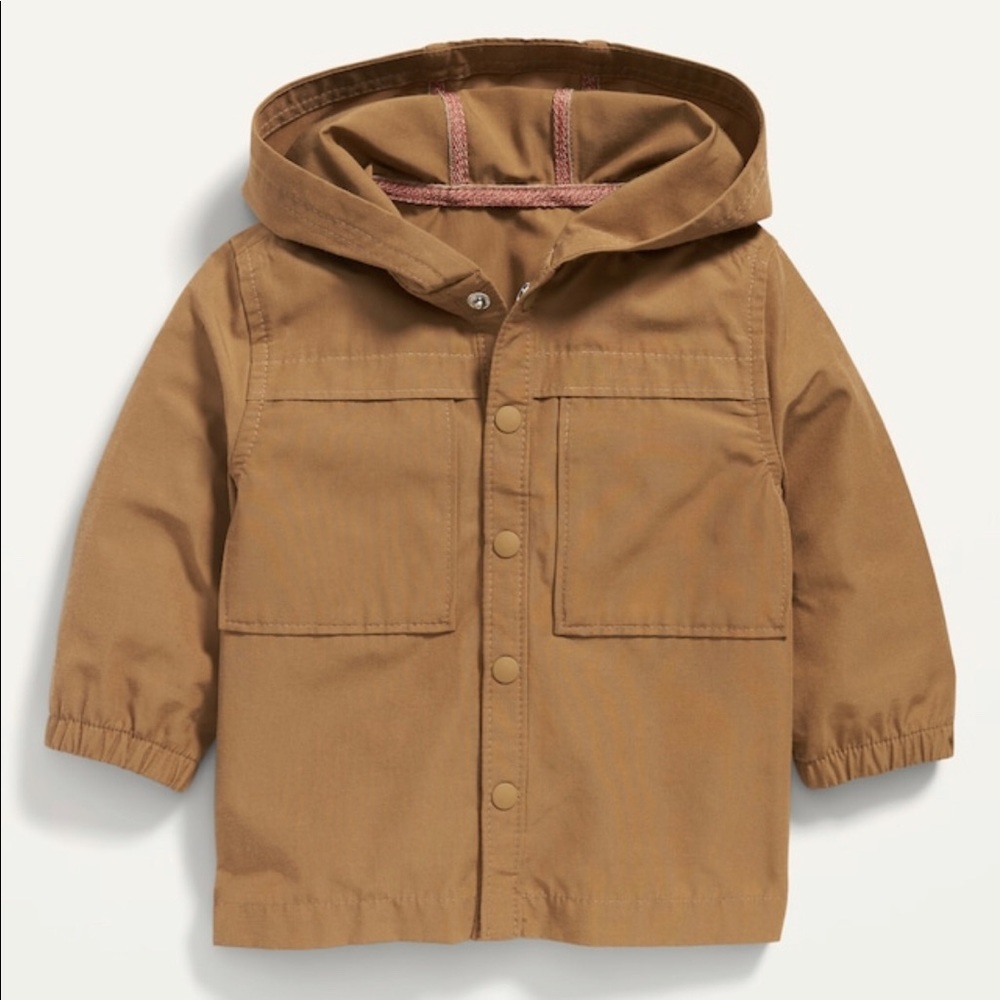Unisex Hooded Hybrid Shacket for Baby